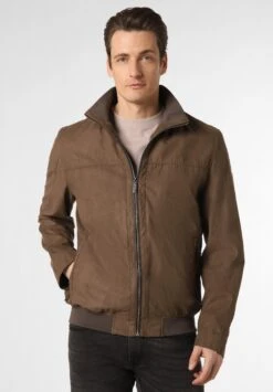 Bugatti Imitatieleren Jas - Schoko