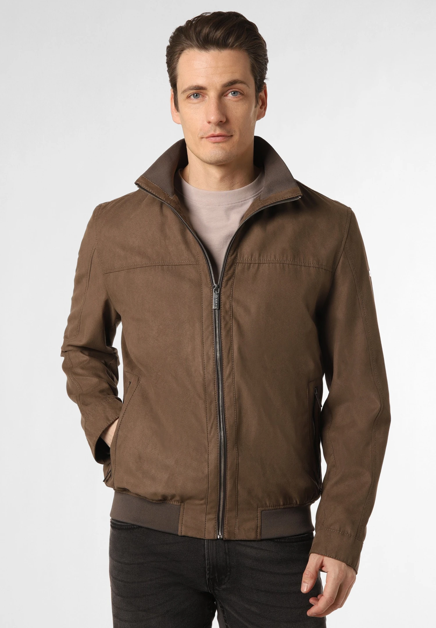 Bugatti Imitatieleren Jas - Schoko 3 Bugatti Imitatieleren Jas - Schoko