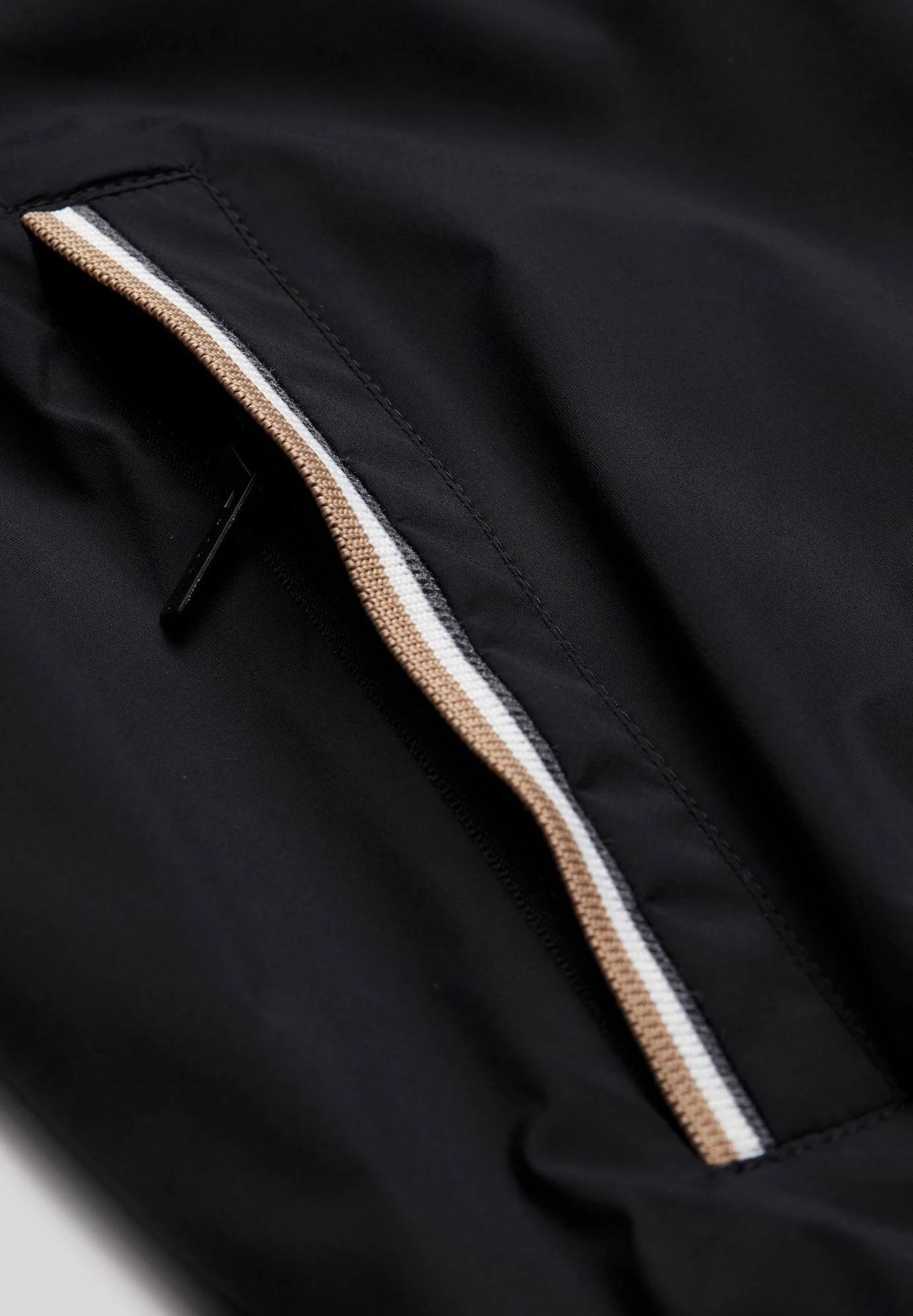 Bugatti Modern Fit - Sweater Met Rits - Schwarz 8 Bugatti Modern Fit - Sweater Met Rits - Schwarz - Afbeelding 6