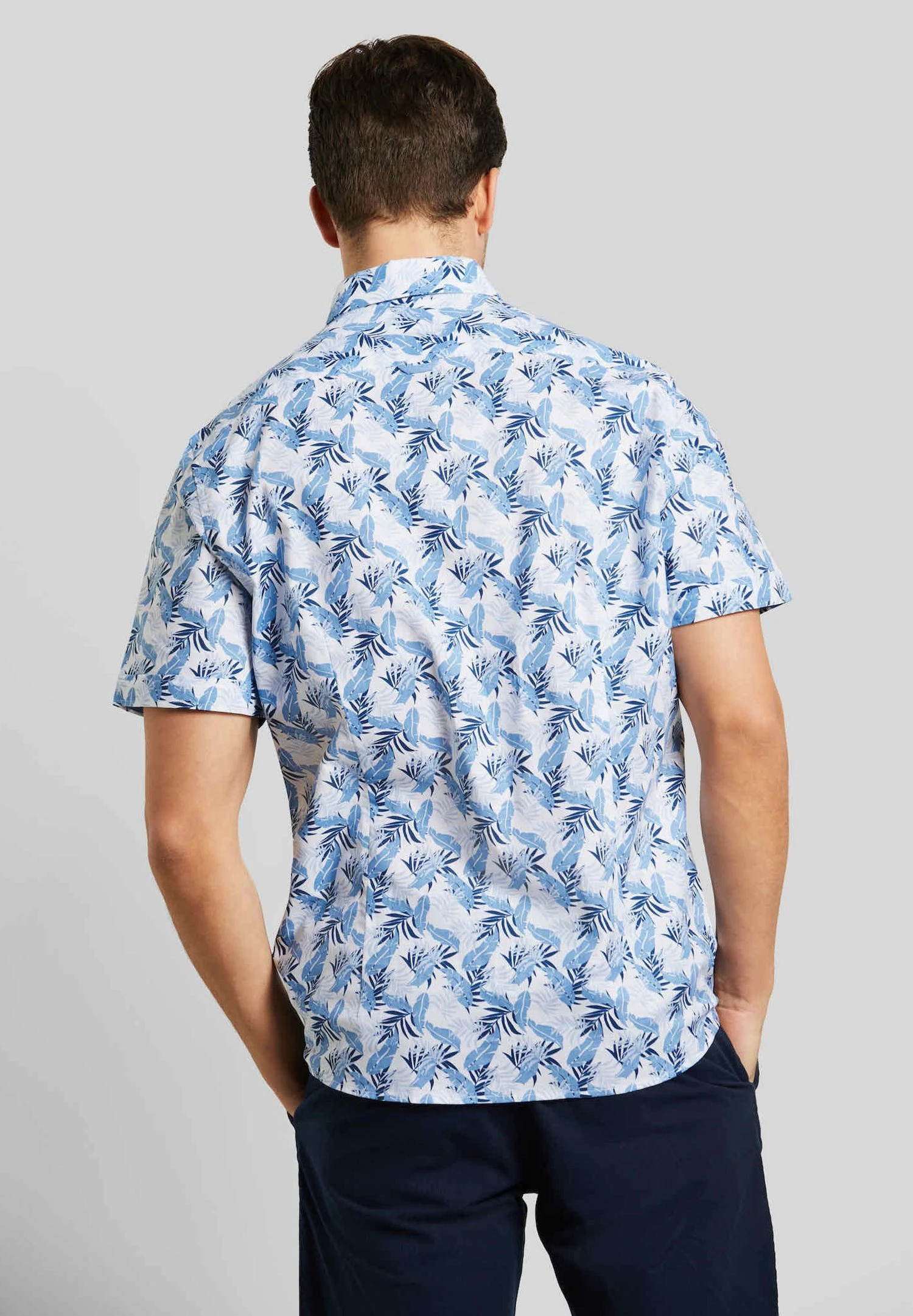 Bugatti Kurzarm - Overhemd - Blau 4 Bugatti Kurzarm - Overhemd - Blau - Afbeelding 2