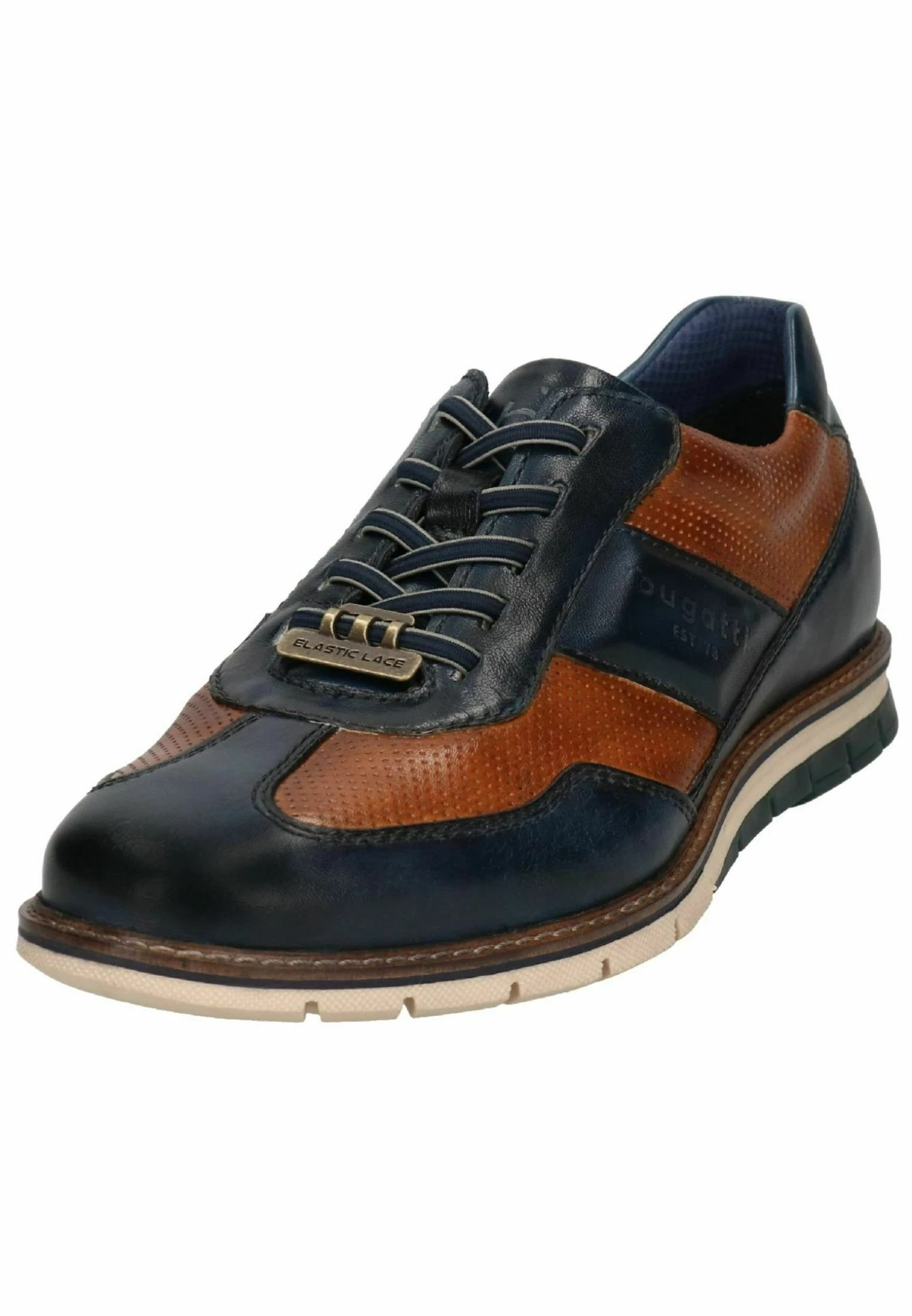 Bugatti Sneakers Laag - Dark Blue Cognac 4 Bugatti Sneakers Laag - Dark Blue Cognac - Afbeelding 2