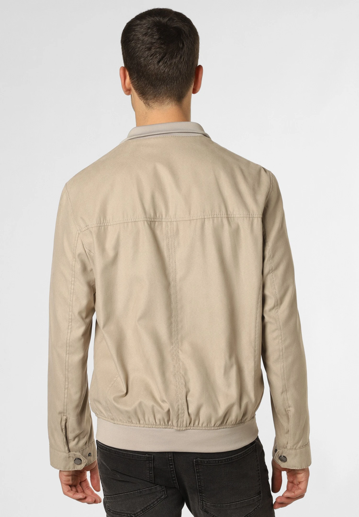 Bugatti Imitatieleren Jas - Beige 4 Bugatti Imitatieleren Jas - Beige - Afbeelding 2