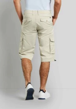 Bugatti Bermuda Mit- Shorts - Ecru -Bugatti Winkel 128e0707cef04df4bc914017d7c66d07