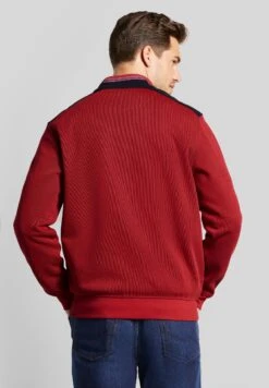 Bugatti Regular Fit - Sweater Met Rits - Rot 9 Bugatti Regular Fit - Sweater Met Rits - Rot -Bugatti Winkel 149c2917cc9548348571599f0563c5f3