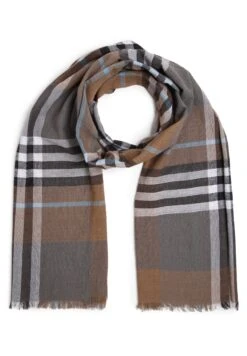 Bugatti Sjaal - Braun/Hellblau