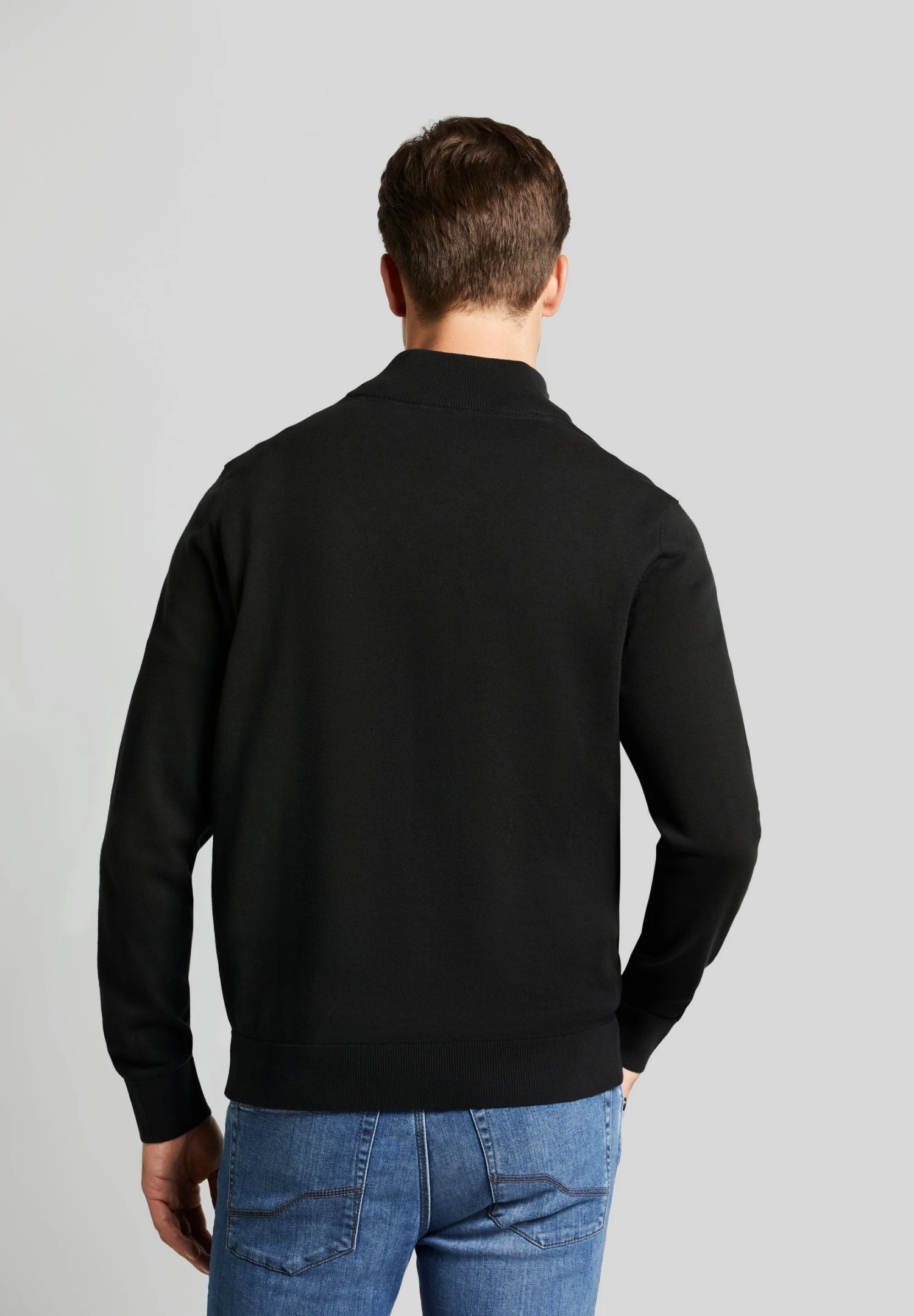 Bugatti Half-Zip - Trui - Black 4 Bugatti Half-Zip - Trui - Black - Afbeelding 2