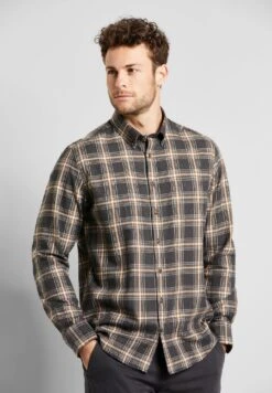 Bugatti Langarm - Overhemd - Anthrazit