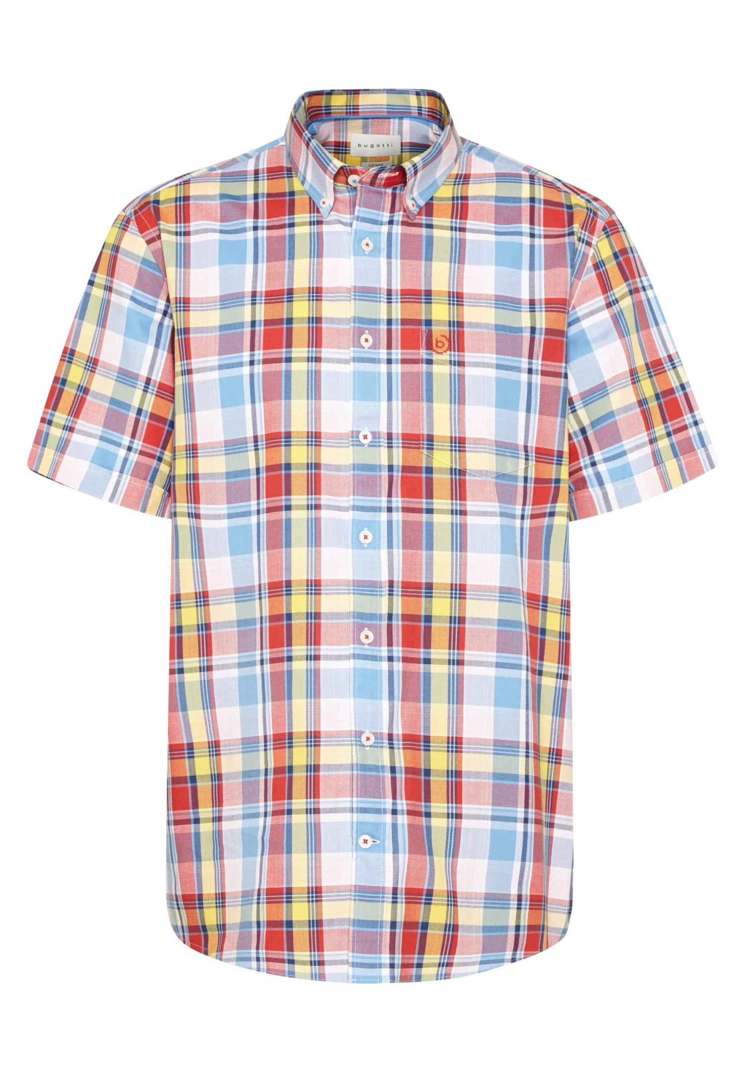 Bugatti 1/2 Arm - Overhemd - Rot 3 Bugatti 1/2 Arm - Overhemd - Rot