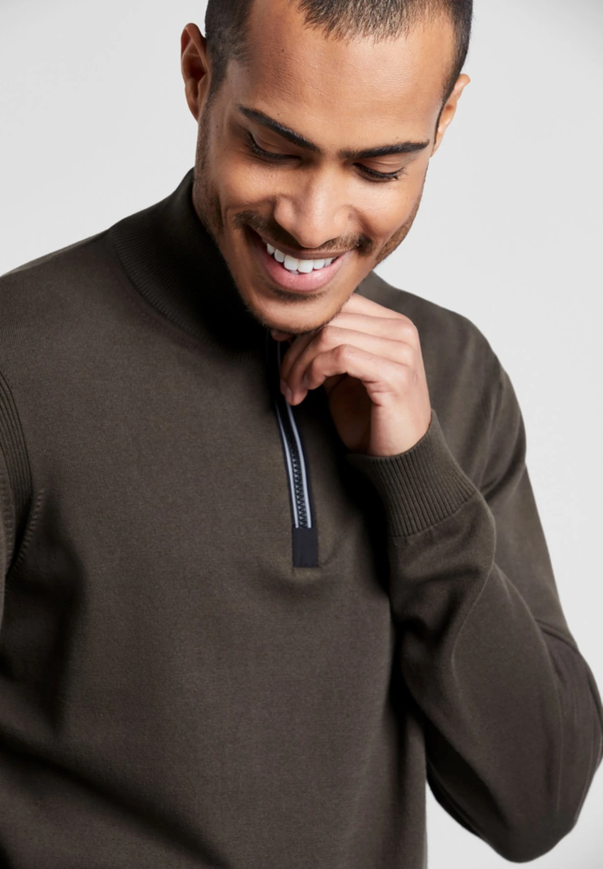 Bugatti Troyer - Sweater - Olive 6 Bugatti Troyer - Sweater - Olive - Afbeelding 4