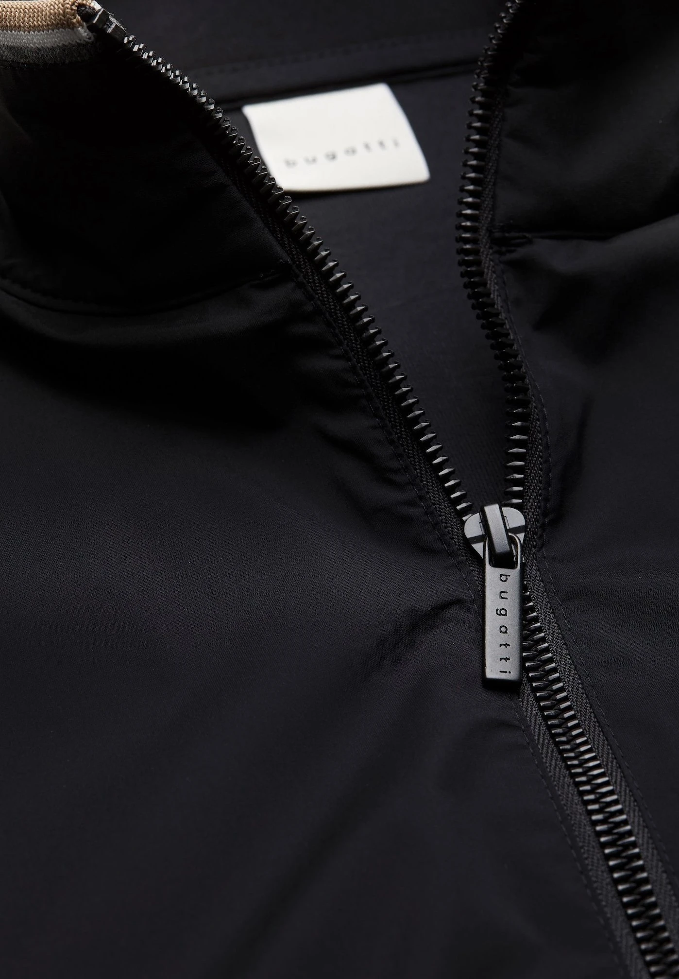 Bugatti Modern Fit - Sweater Met Rits - Schwarz 7 Bugatti Modern Fit - Sweater Met Rits - Schwarz - Afbeelding 5