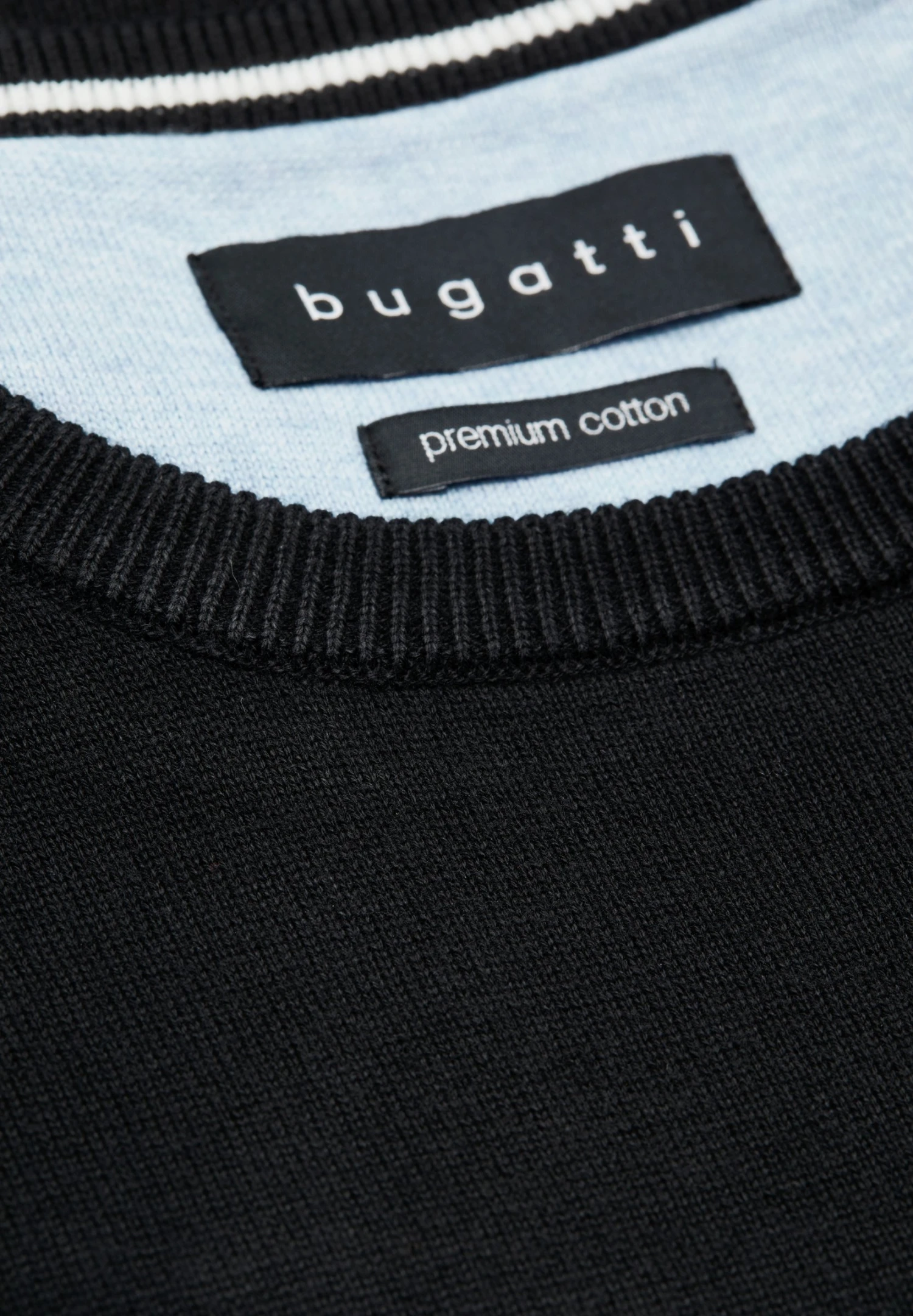 Bugatti O-Neck - Trui - Schwarz 8 Bugatti O-Neck - Trui - Schwarz - Afbeelding 6