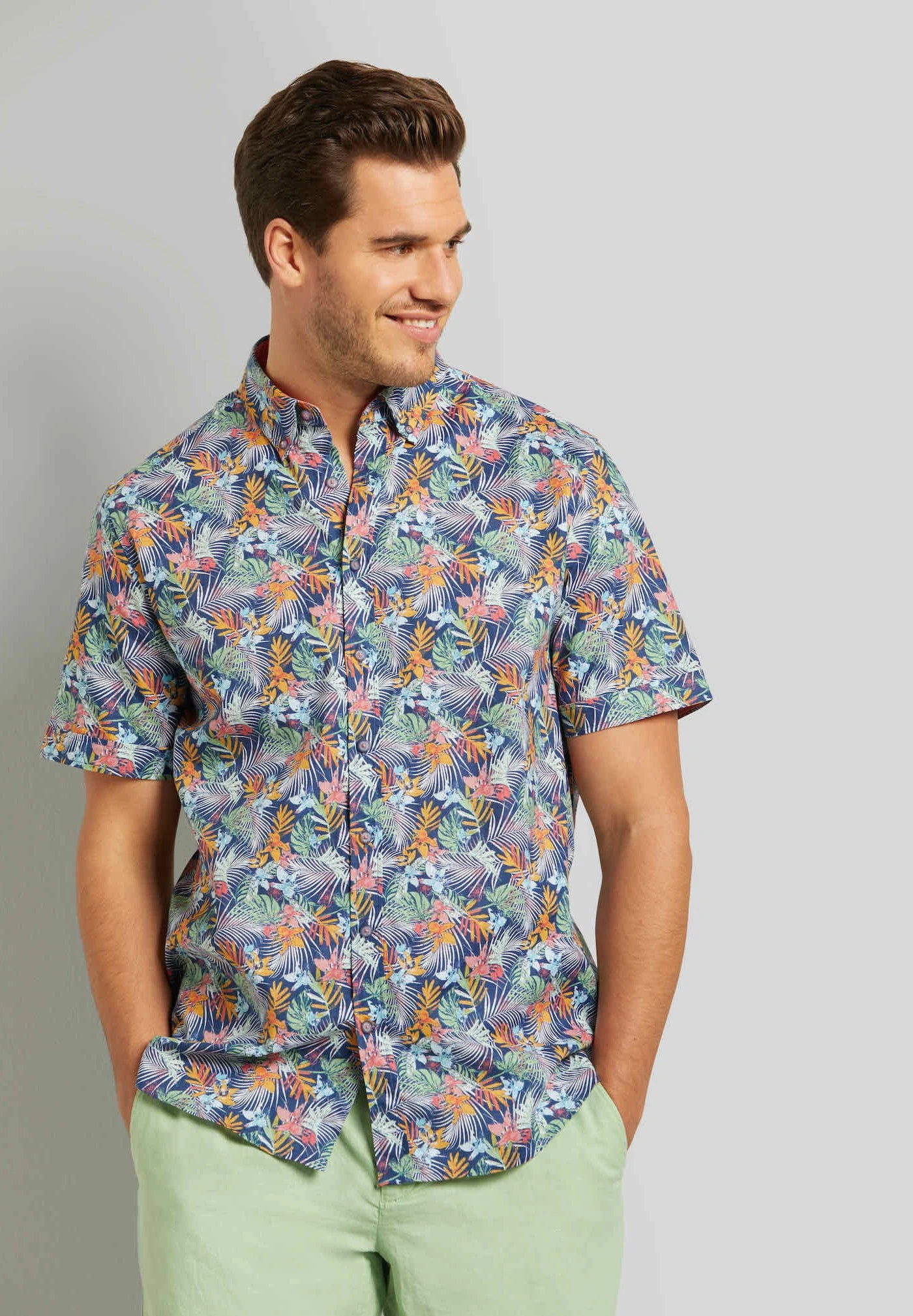 Bugatti Print Modern Fit - Overhemd - Marine 3 Bugatti Print Modern Fit - Overhemd - Marine