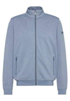 Bugatti Sweater Met Rits - Blaugrau