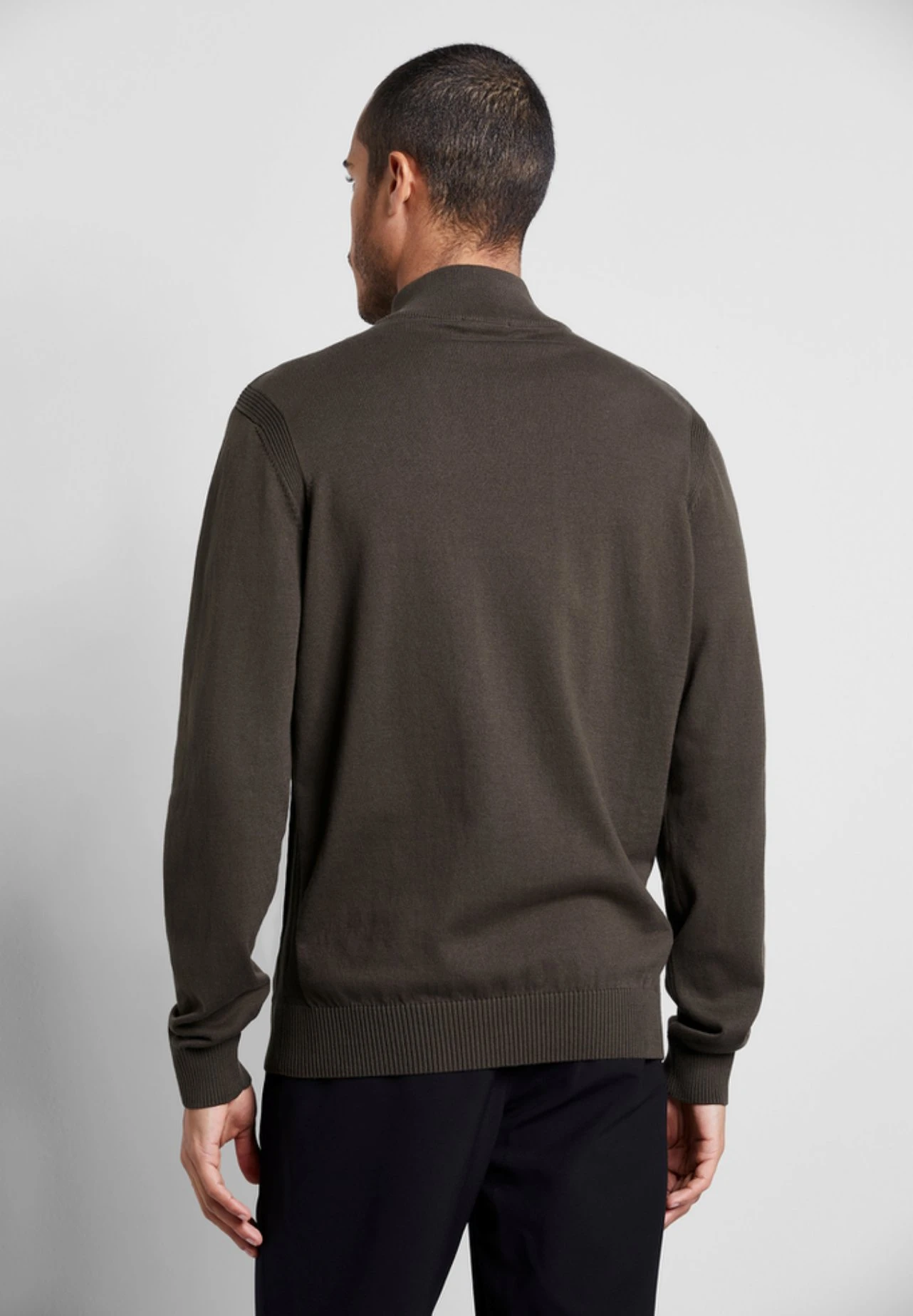 Bugatti Troyer - Sweater - Olive 5 Bugatti Troyer - Sweater - Olive - Afbeelding 3