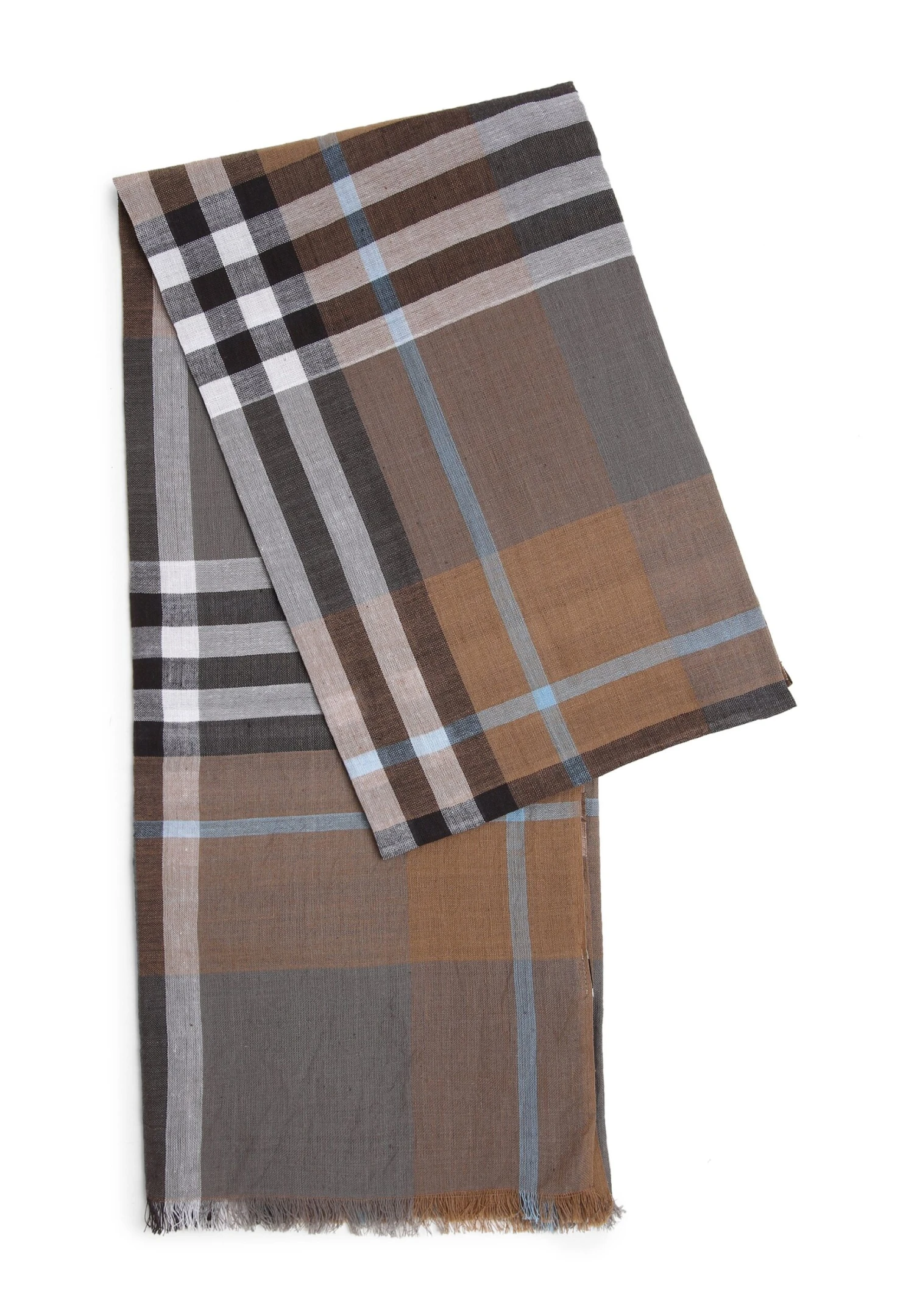 Bugatti Sjaal - Braun/Hellblau 4 Bugatti Sjaal - Braun/Hellblau - Afbeelding 2