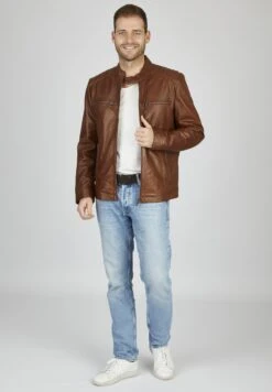 Bugatti Mit Druckknopfrieglen - Leren Jas - Cognac 9 Bugatti Mit Druckknopfrieglen - Leren Jas - Cognac -Bugatti Winkel 3f2deb02b78944ea82c604432ff78d58