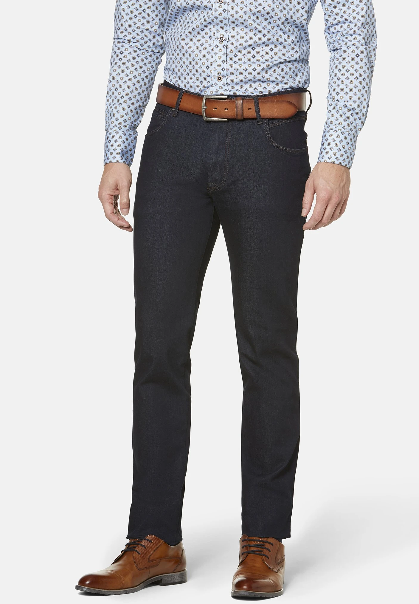 Bugatti Straight Leg Jeans - Blau Raw Denim 3 Bugatti Straight Leg Jeans - Blau Raw Denim