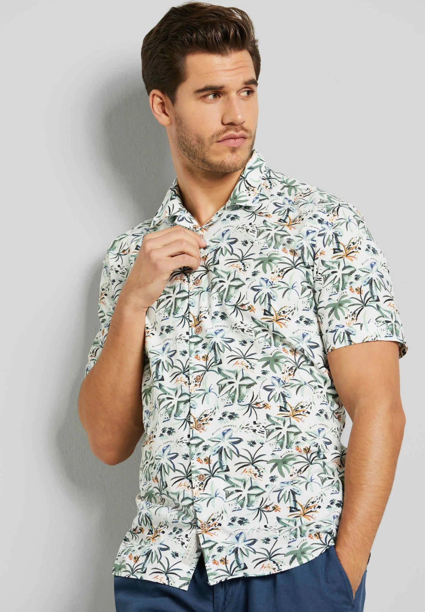 Bugatti Print Modern Fit - Overhemd - Bunt 3 Bugatti Print Modern Fit - Overhemd - Bunt