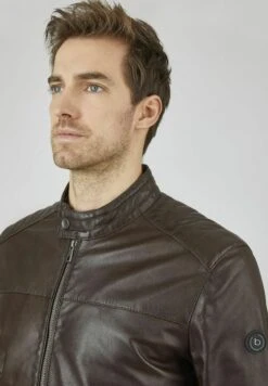 Bugatti Mit Riegeln Und Stehkragen - Leren Jas - Dunkelbraun 11 Bugatti Mit Riegeln Und Stehkragen - Leren Jas - Dunkelbraun -Bugatti Winkel 4ca5bbb60039478884ec51b6a9dba6fd