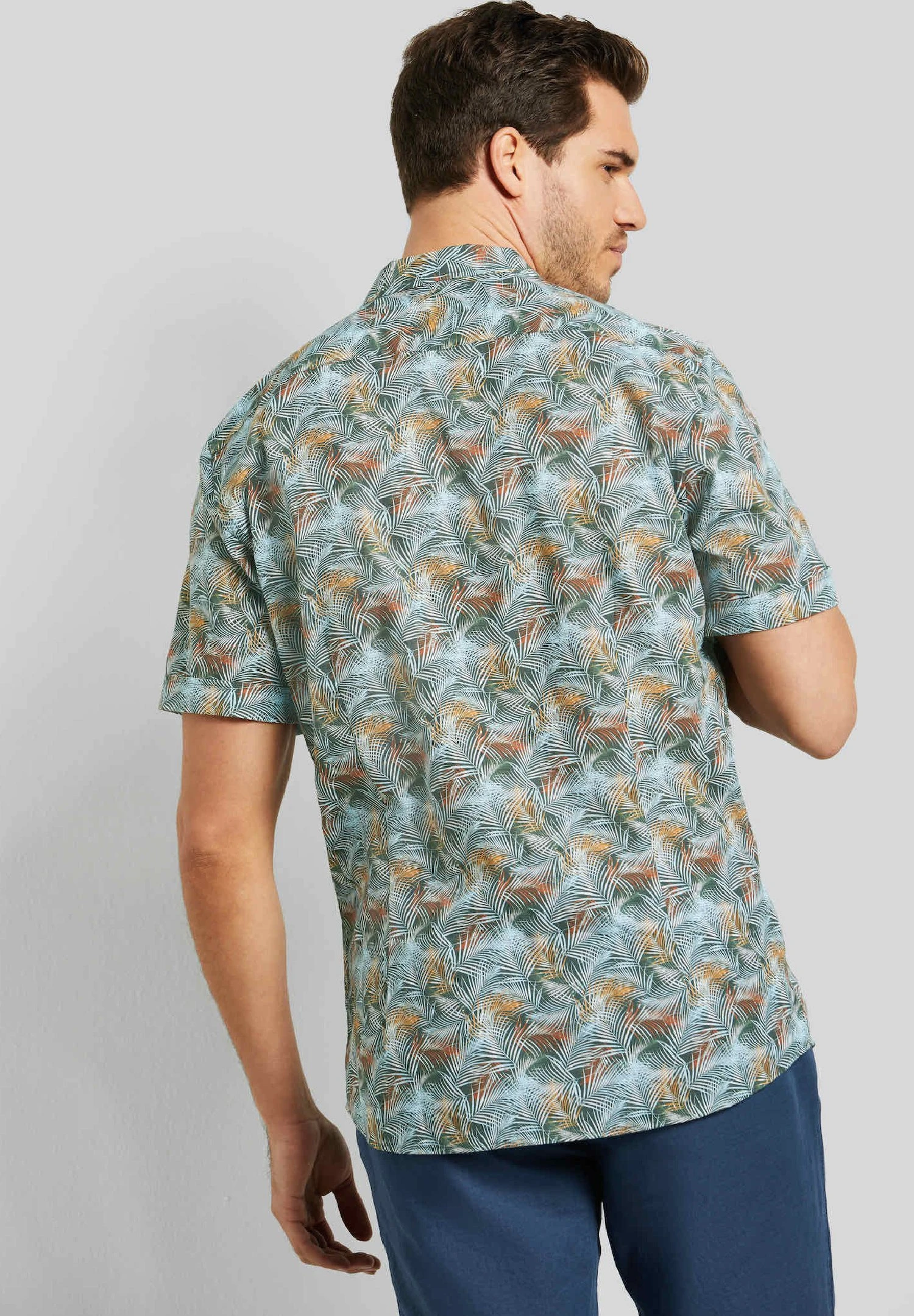 Bugatti Print Modern Fit - Overhemd - Flaschengrün 4 Bugatti Print Modern Fit - Overhemd - Flaschengrün - Afbeelding 2