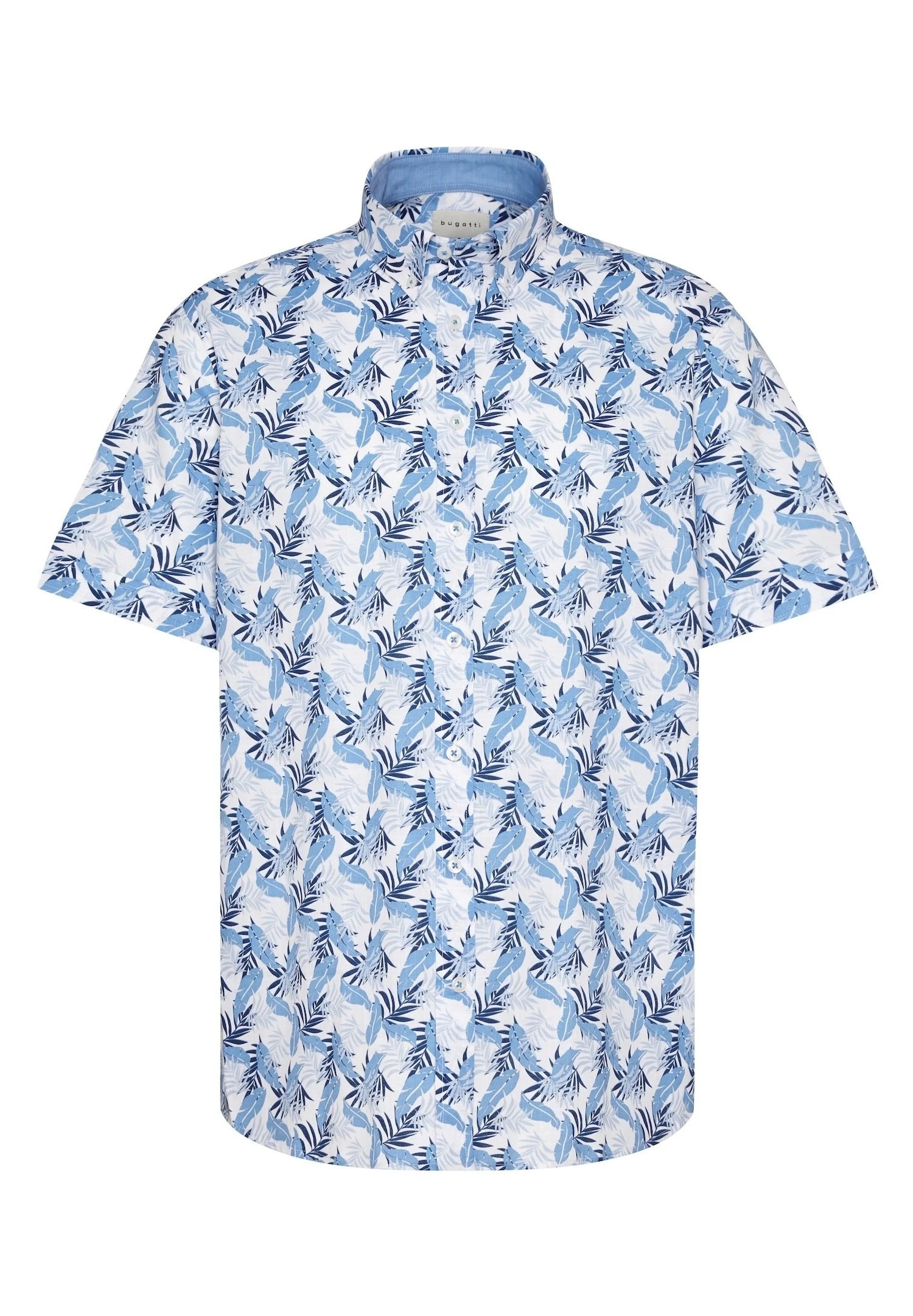 Bugatti Kurzarm - Overhemd - Blau 6 Bugatti Kurzarm - Overhemd - Blau - Afbeelding 4