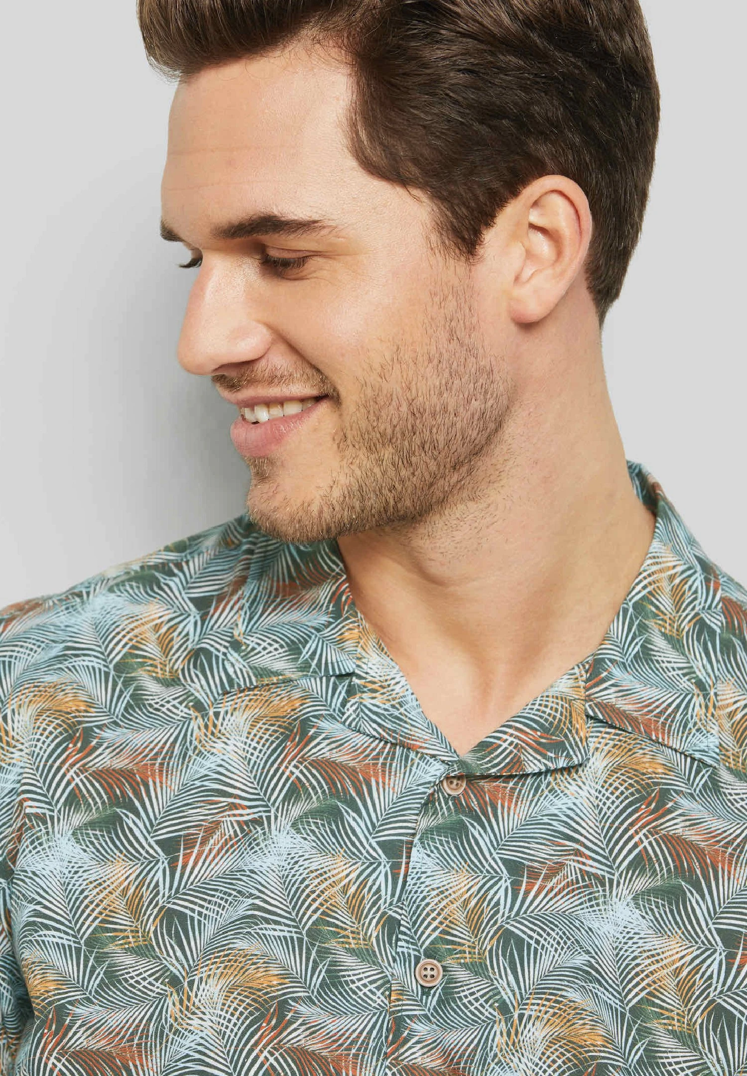 Bugatti Print Modern Fit - Overhemd - Flaschengrün 5 Bugatti Print Modern Fit - Overhemd - Flaschengrün - Afbeelding 3