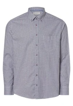 Bugatti Overhemd - Marine Rot