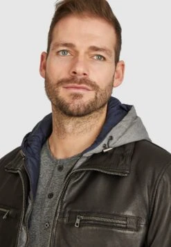 Bugatti Aurelino - Leren Jas - Schwarz -Bugatti Winkel 568aecc3ae3440d1bdc9667ce9f39d7b