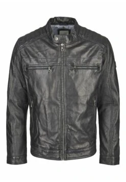 Bugatti Mit Stehkragen Und Druckknopfriegel - Leren Jas - Dunkelblau 12 Bugatti Mit Stehkragen Und Druckknopfriegel - Leren Jas - Dunkelblau -Bugatti Winkel 57926c9443334d4ab9728907484ced8e