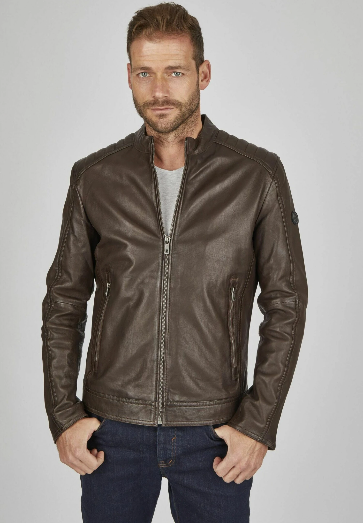 Bugatti Leren Jas - Dunkelbraun 5 Bugatti Leren Jas - Dunkelbraun - Afbeelding 3