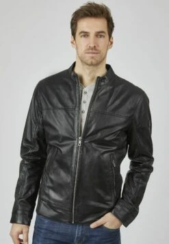 Bugatti Leren Jas - Schwarz