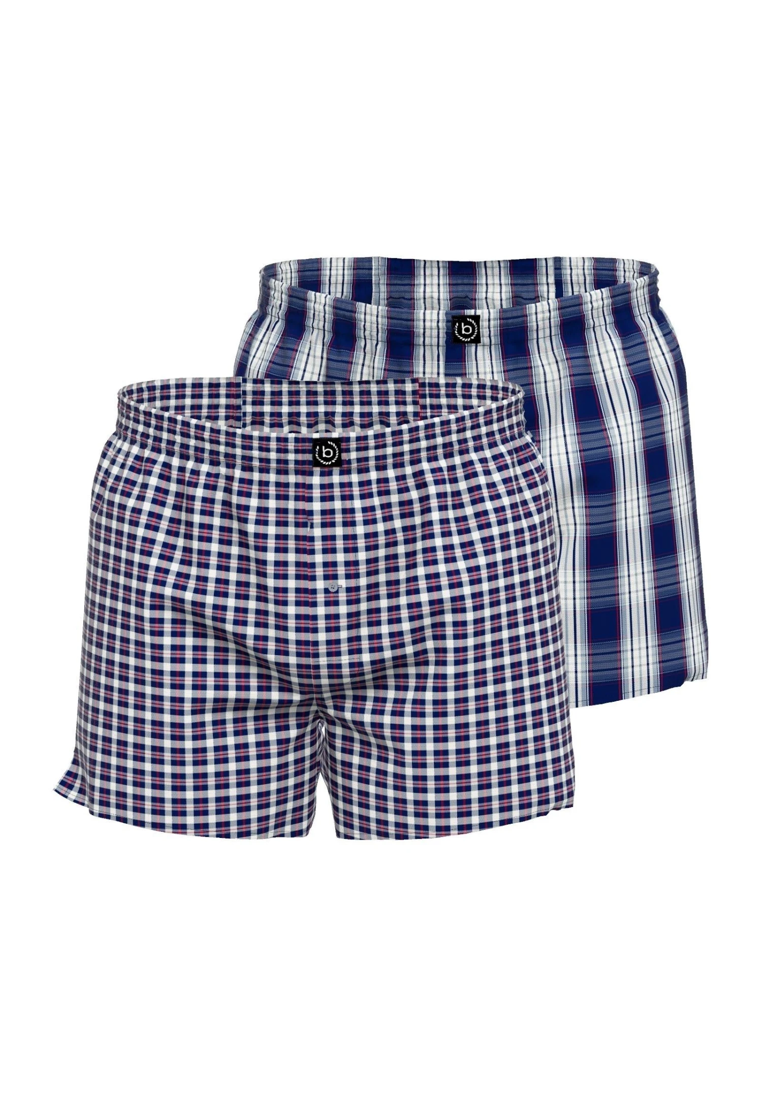 Bugatti 2 Pack Web - Boxershort - Blau 3 Bugatti 2 Pack Web - Boxershort - Blau