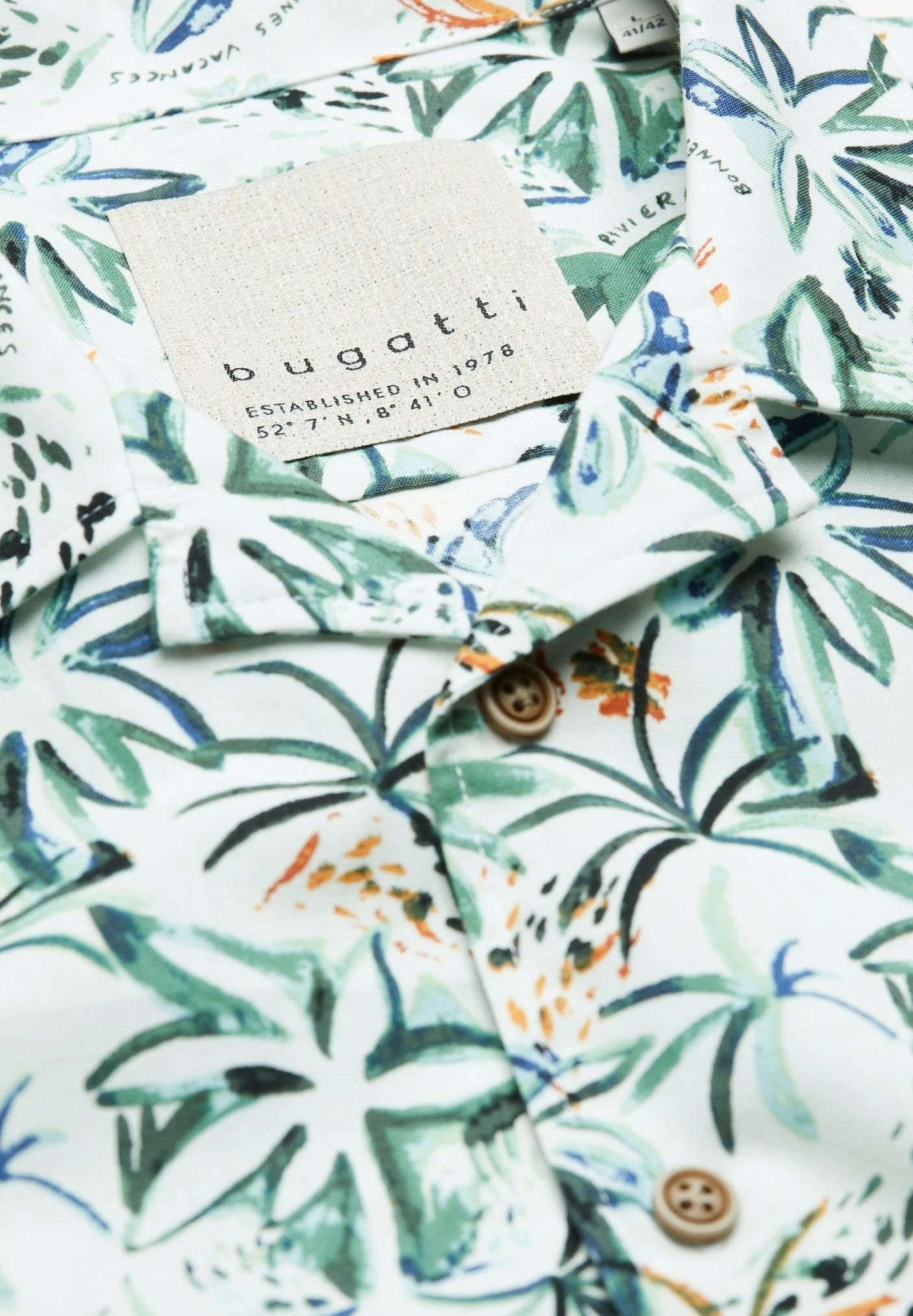 Bugatti Print Modern Fit - Overhemd - Bunt 6 Bugatti Print Modern Fit - Overhemd - Bunt - Afbeelding 4