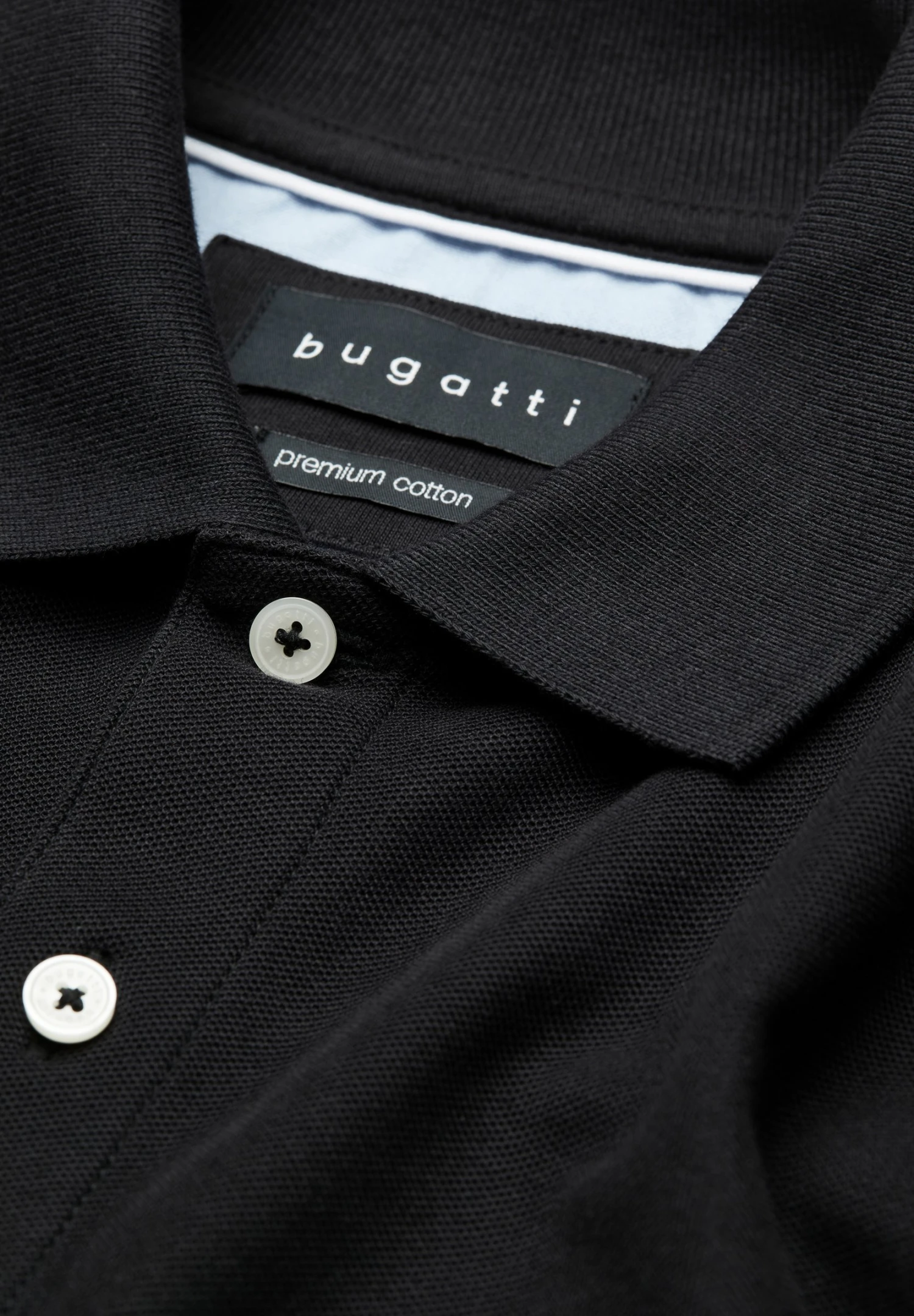 Bugatti Modern Fit - Poloshirt - Schwarz 7 Bugatti Modern Fit - Poloshirt - Schwarz - Afbeelding 5