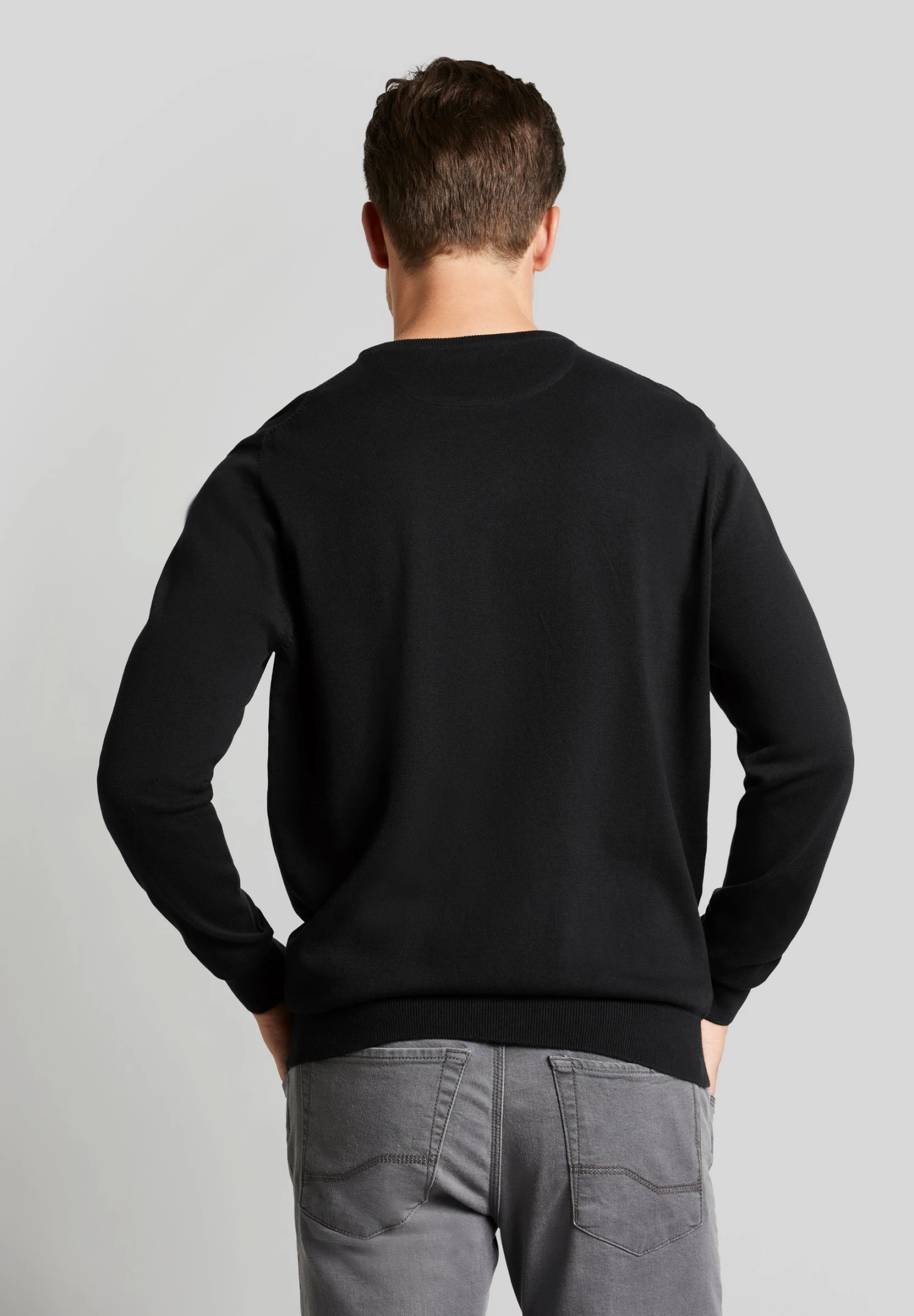 Bugatti O-Neck - Trui - Schwarz 4 Bugatti O-Neck - Trui - Schwarz - Afbeelding 2