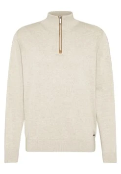 Bugatti Half-Zip - Trui - Beige