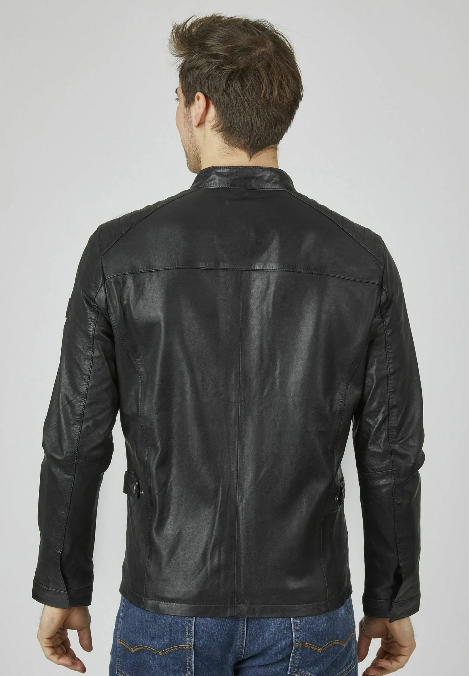 Bugatti Mit Druckknopfrieglen - Leren Jas - Schwarz 5 Bugatti Mit Druckknopfrieglen - Leren Jas - Schwarz - Afbeelding 3