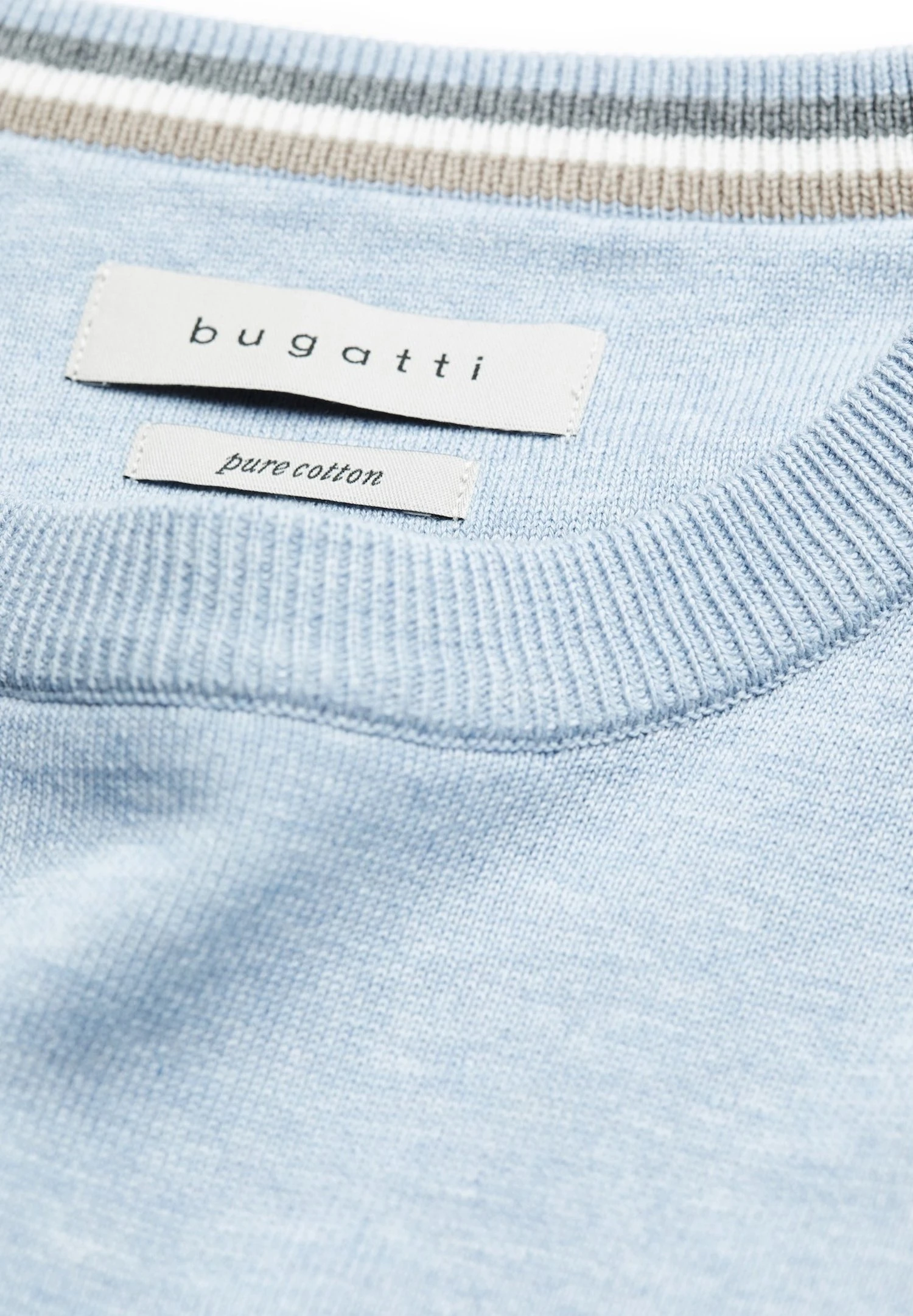 Bugatti Patches - Trui - Hellblau 4 Bugatti Patches - Trui - Hellblau - Afbeelding 2