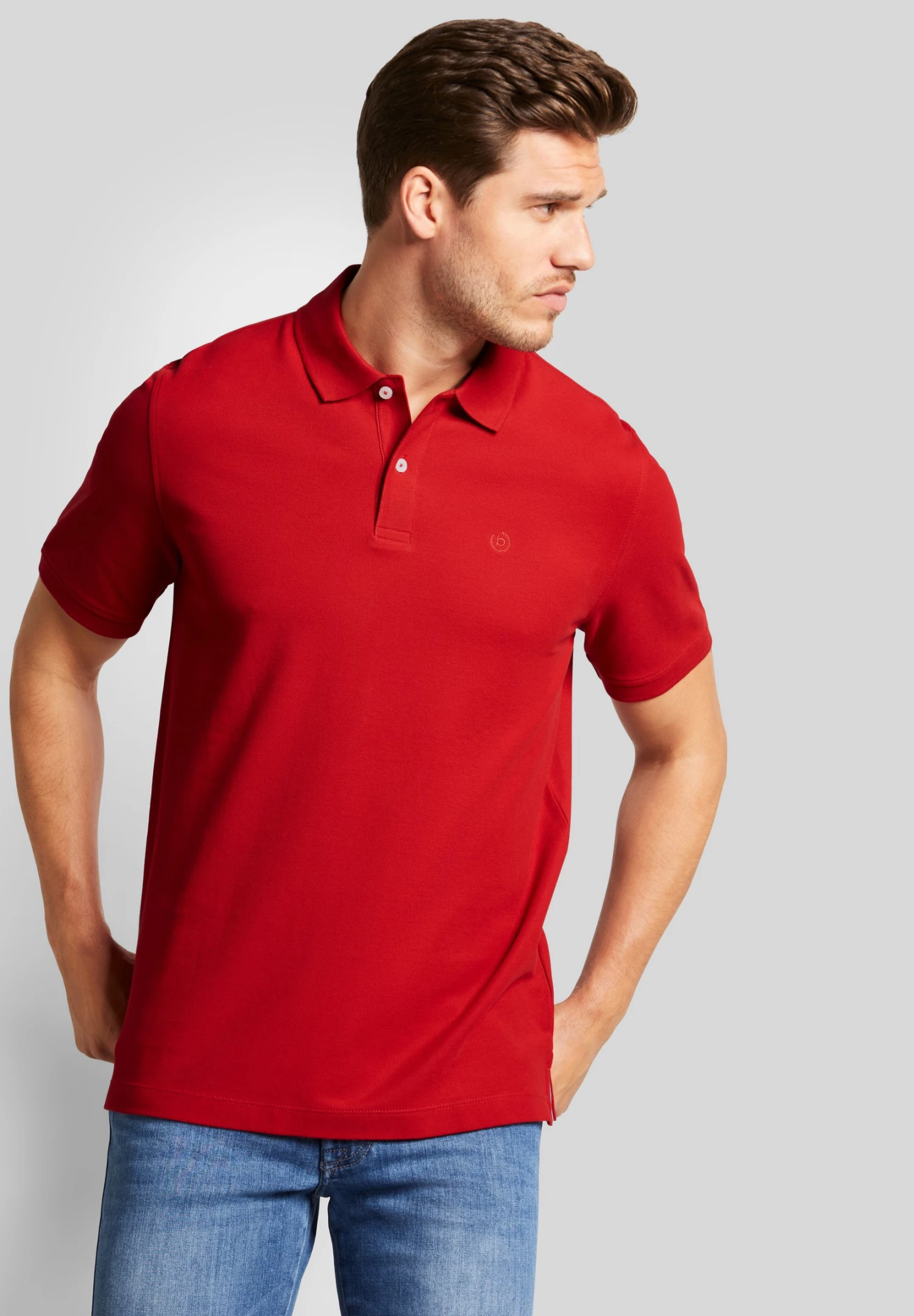 Bugatti Modern Fit - Poloshirt - Rot 3 Bugatti Modern Fit - Poloshirt - Rot