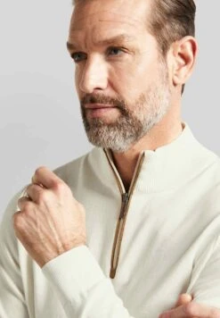 Bugatti Half-Zip - Trui - White -Bugatti Winkel a28c3a7dd23e40e4a8a8ddd9a4c67722