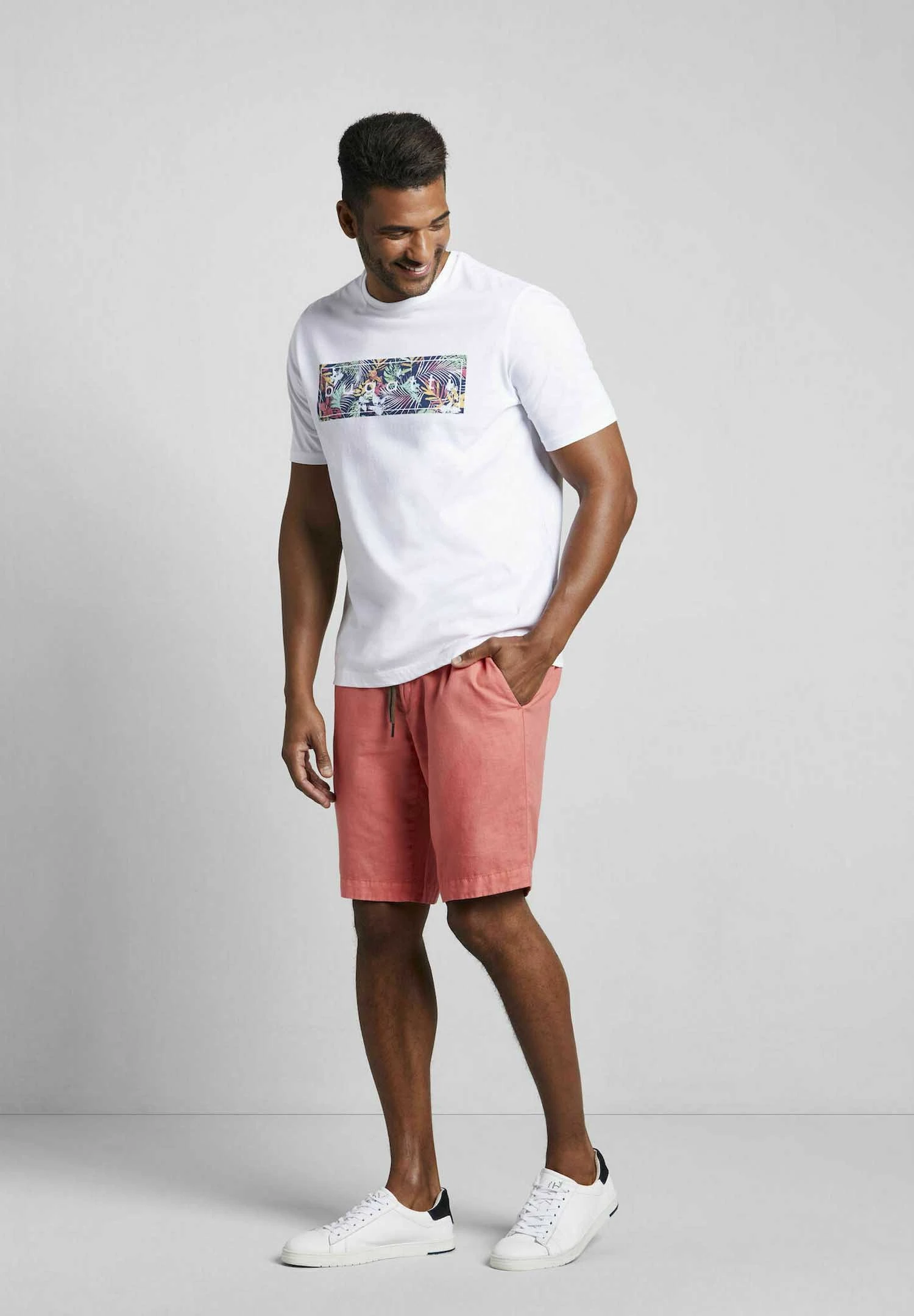 Bugatti T-Shirt Print - Weiß 4 Bugatti T-Shirt Print - Weiß - Afbeelding 2