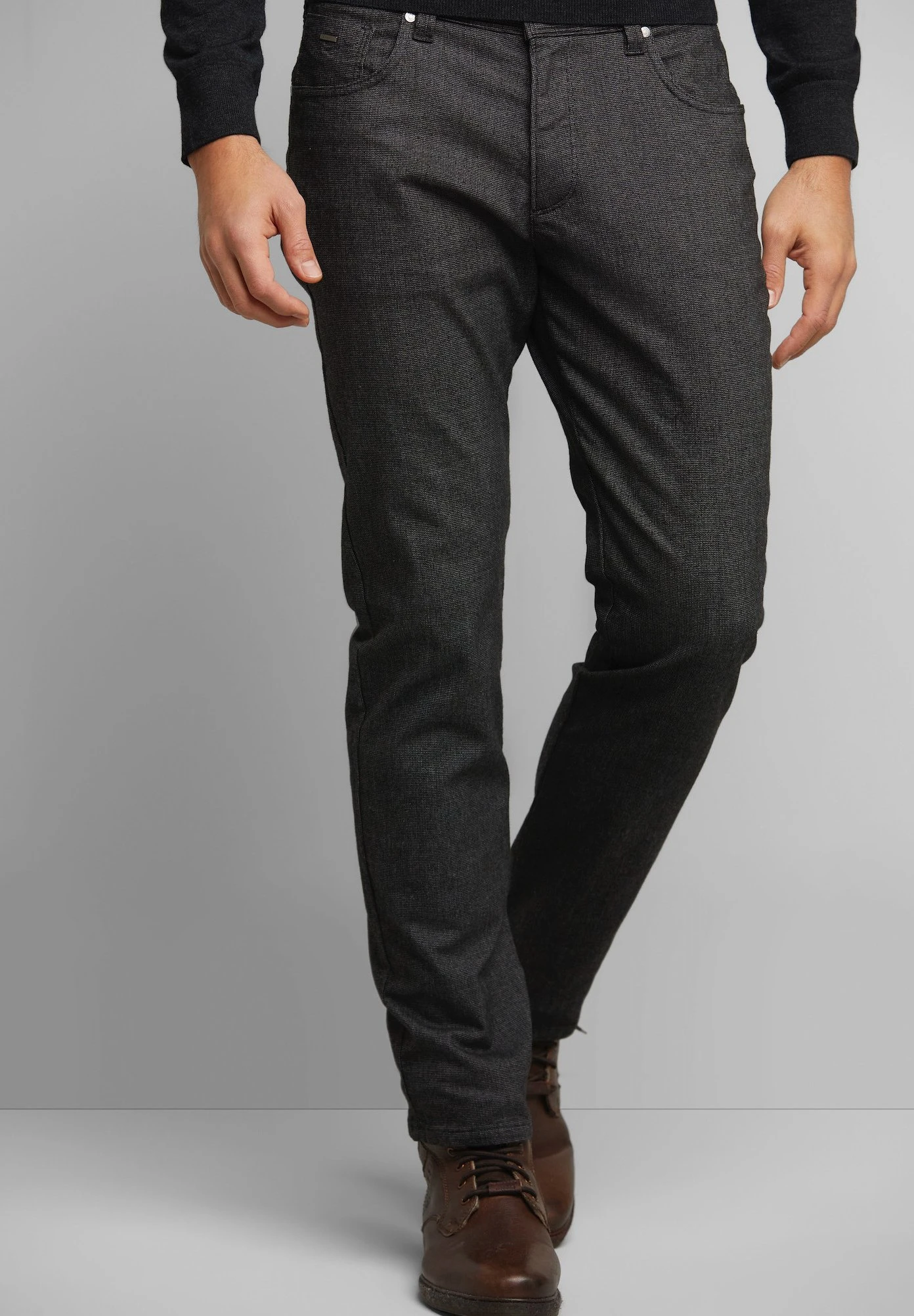 Bugatti Mit Weichem Griff - Broek - Dunkelgrau 3 Bugatti Mit Weichem Griff - Broek - Dunkelgrau