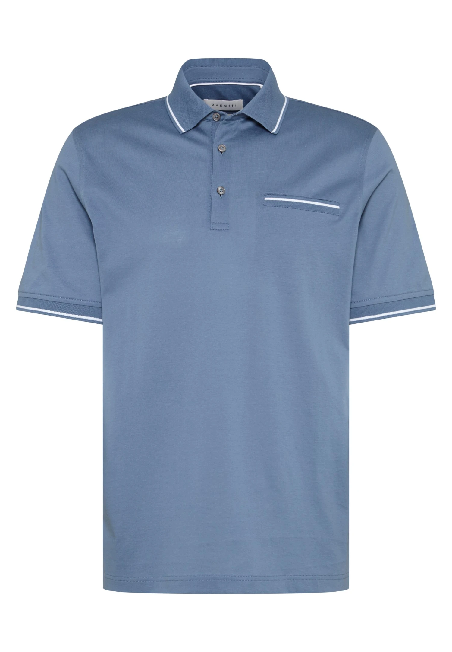 Bugatti 1/2 Arm - Poloshirt - Blaugrau 3 Bugatti 1/2 Arm - Poloshirt - Blaugrau