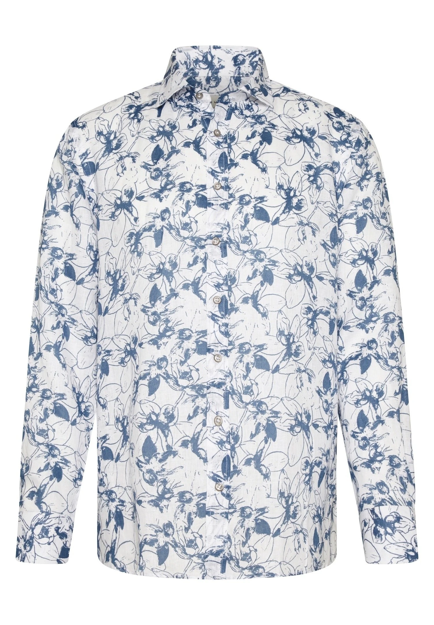 Bugatti Print Modern Fit - Overhemd - Blaugrau 6 Bugatti Print Modern Fit - Overhemd - Blaugrau - Afbeelding 4