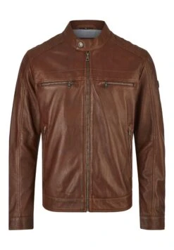 Bugatti Mit Stehkragen Und Druckknopfriegel - Leren Jas - Cognac -Bugatti Winkel af9b6c7d640745bf9328ba441e3d3adb