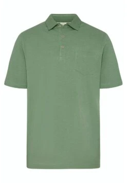 Bugatti Unifarbenes - Poloshirt - Moos -Bugatti Winkel b12245173b0241dd9632201e4b2edd75