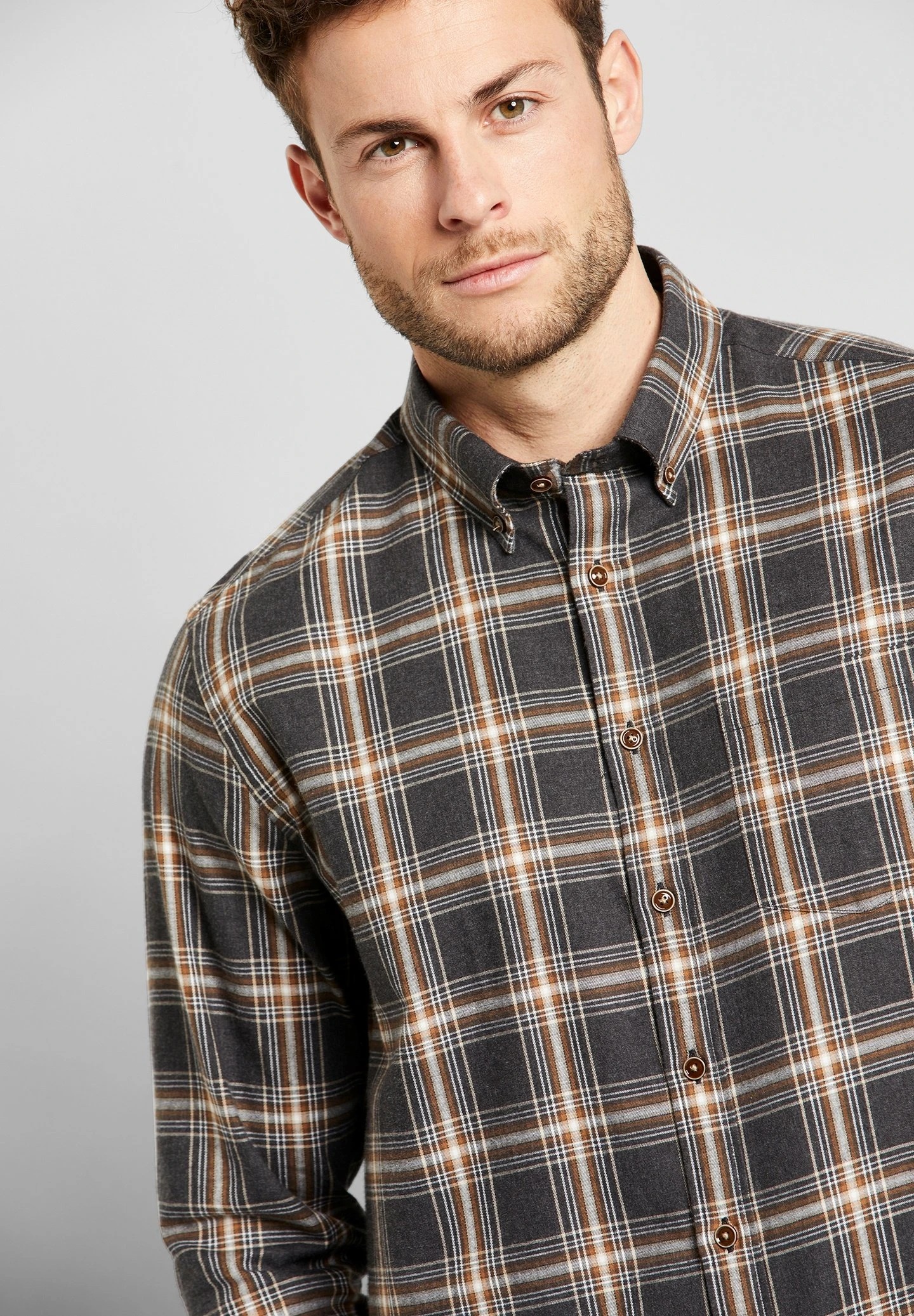 Bugatti Langarm - Overhemd - Anthrazit 6 Bugatti Langarm - Overhemd - Anthrazit - Afbeelding 4