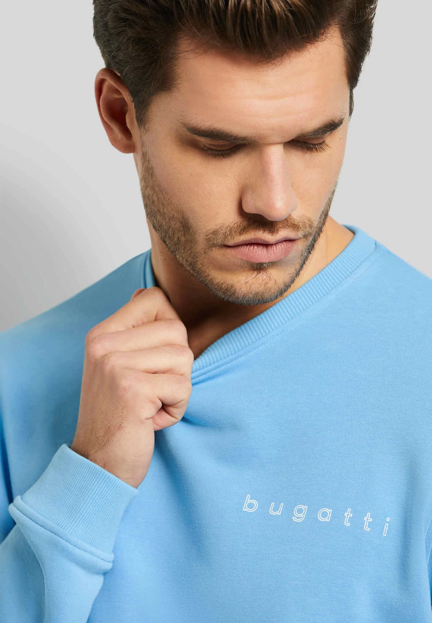 Bugatti Modern Fit - Sweater - Blau 5 Bugatti Modern Fit - Sweater - Blau - Afbeelding 3