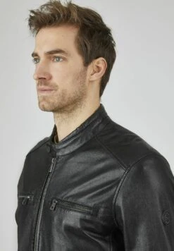 Bugatti Leather Jacket With Snap - Leren Jas - Schwarz 11 Bugatti Leather Jacket With Snap - Leren Jas - Schwarz -Bugatti Winkel b7d1354ae1e448f88d4060f311b8d2be