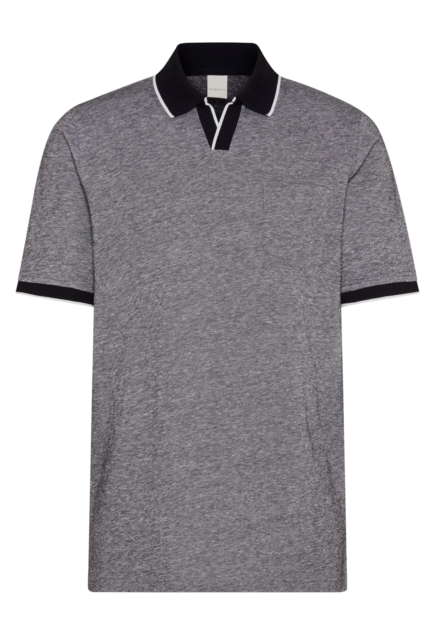 Bugatti 1/2 Arm - Poloshirt - Schwarz 3 Bugatti 1/2 Arm - Poloshirt - Schwarz